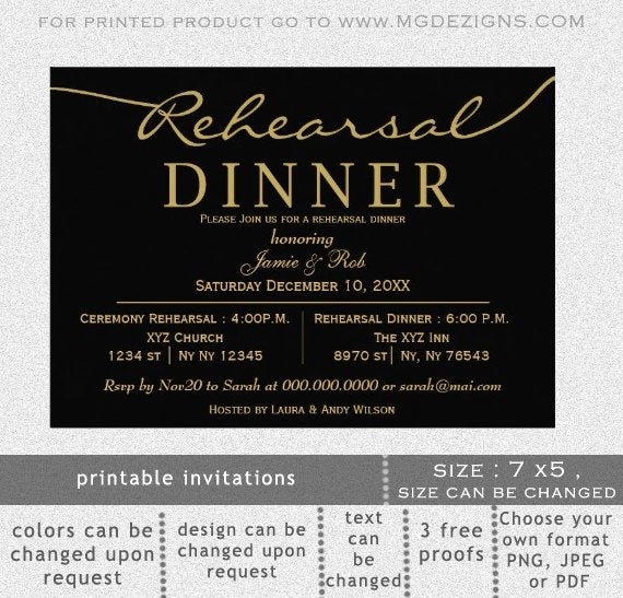 30 Free Rehearsal Dinner Template | Example Document Template