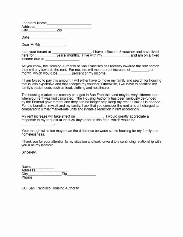 Free Rent Increase Letter Beautiful Letter Rent Increase Free Printable Documents