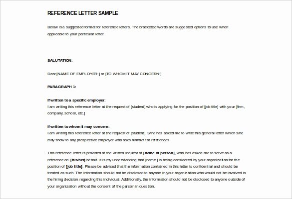 Free Sample Letter Of Recommendation Fresh 42 Reference Letter Templates Pdf Doc