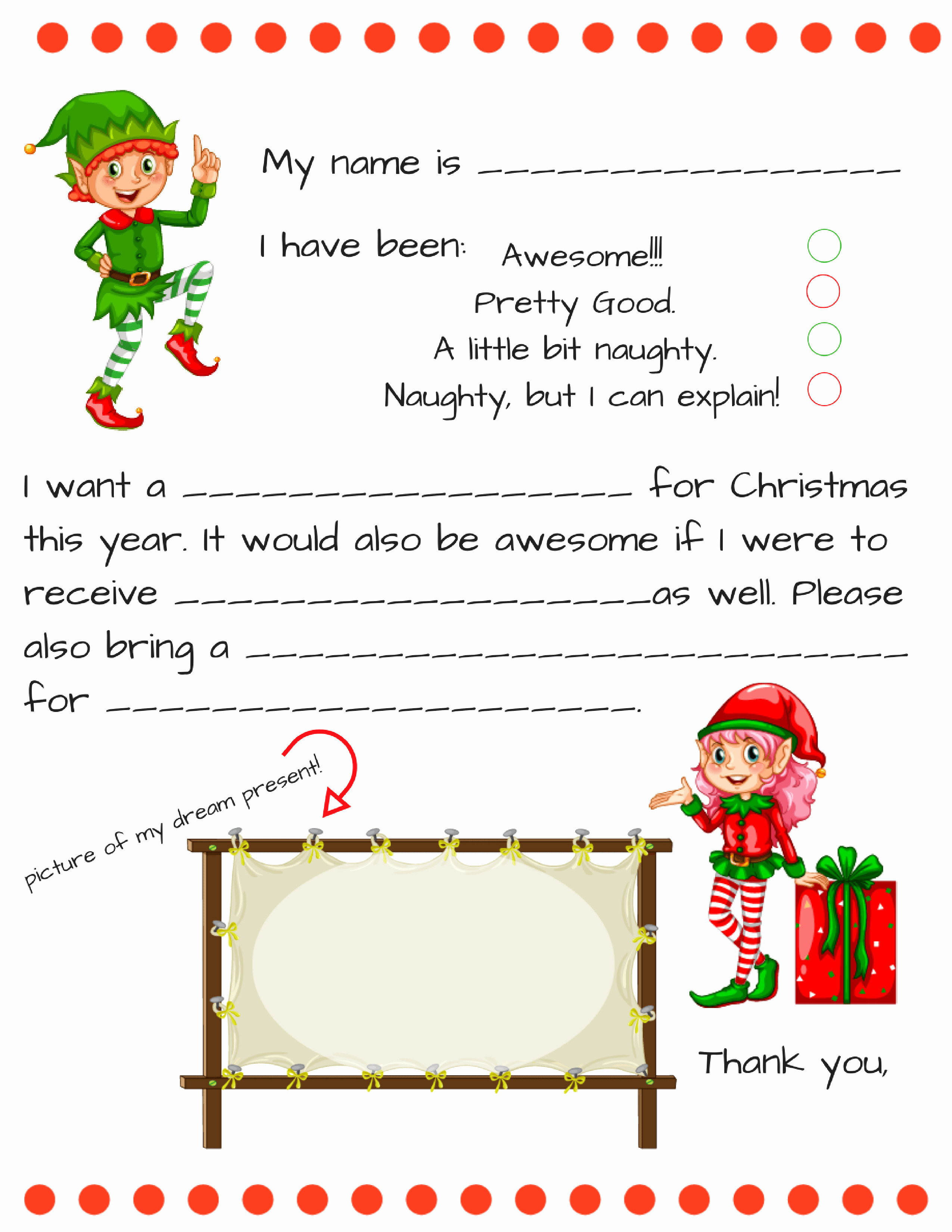 Free Santa Letter Template Best Of Dear Santa Letter Free Printable Downloads