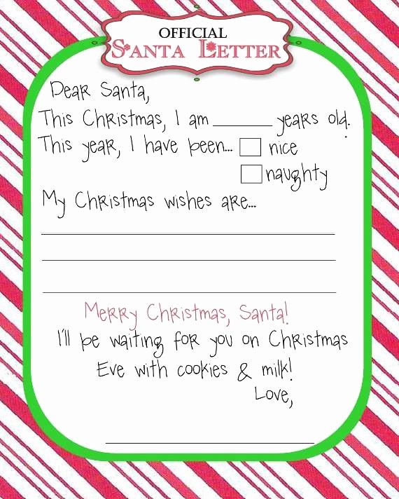 Free Santa Letter Template Luxury top 15 Best Blank Letters to Santa Free Printable Templates