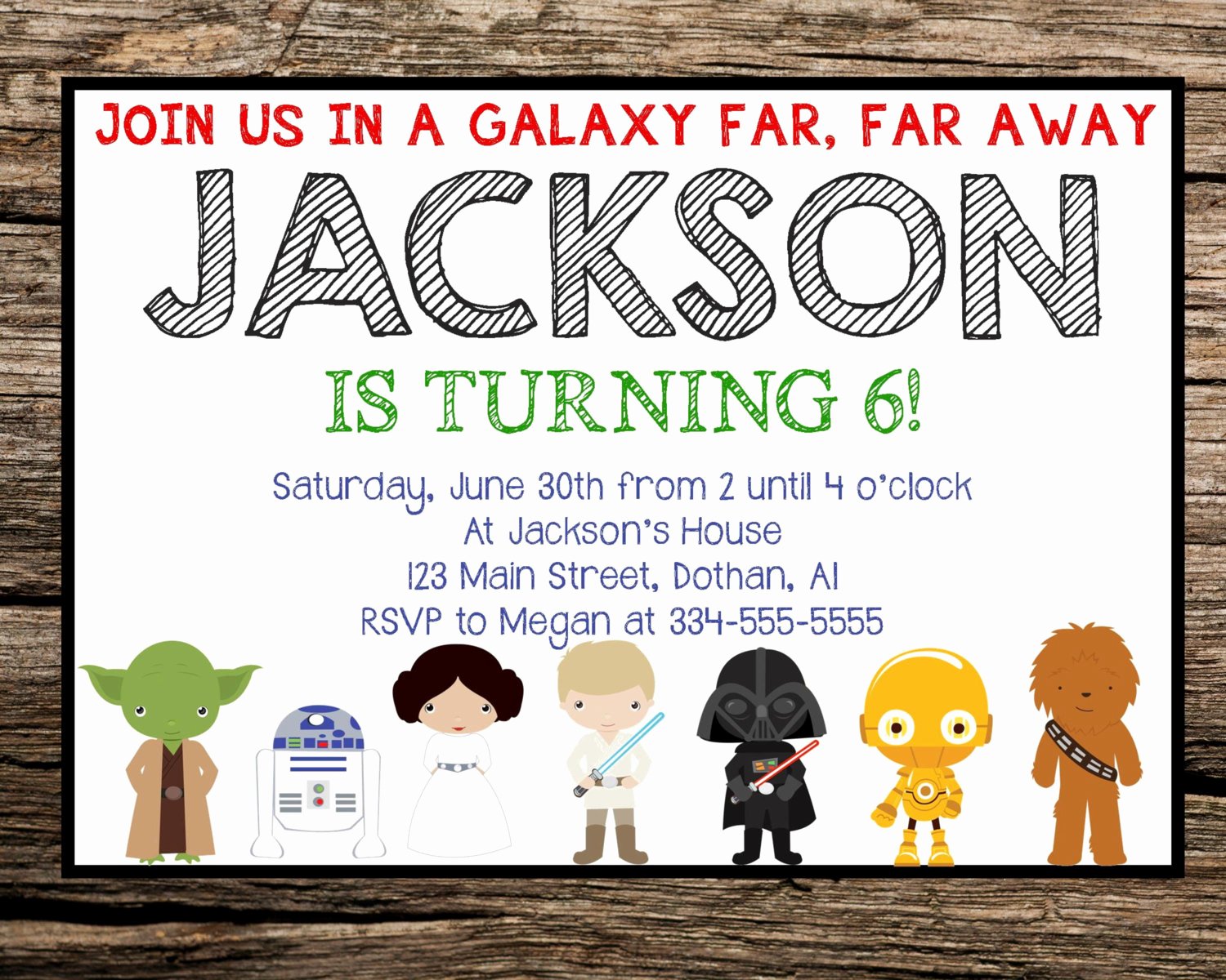Free Star Wars Invitations Inspirational Star Wars Invitation Star Wars Birthday Invitation by
