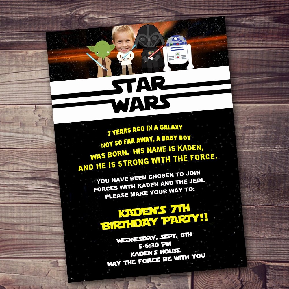 Free Star Wars Invitations Lovely Fast Ship Star Wars Invitation Free Customization