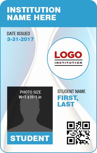 Free Student Id Template Lovely Student Id Card Templates for Ms Word