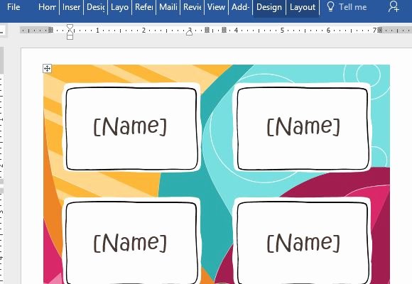 Free Template for Name Tags Unique Printable Name Badge Template for Word