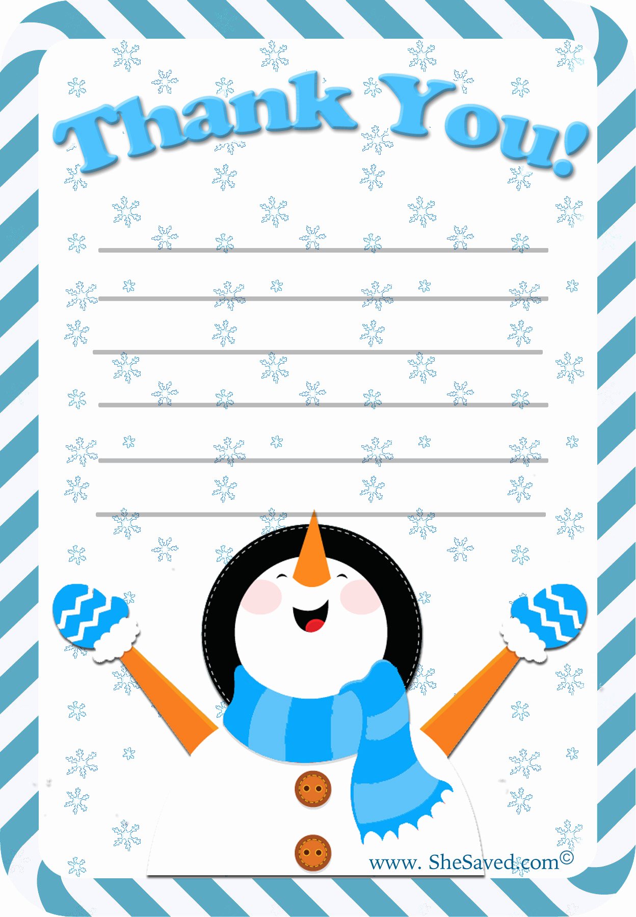 Free Thank You Letters Best Of Free Holiday Thank You Letter Printable