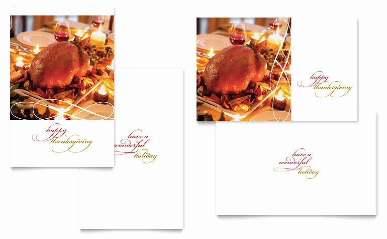 Free Thanksgiving Templates for Word Awesome Happy Thanksgiving Greeting Card Template Word &amp; Publisher