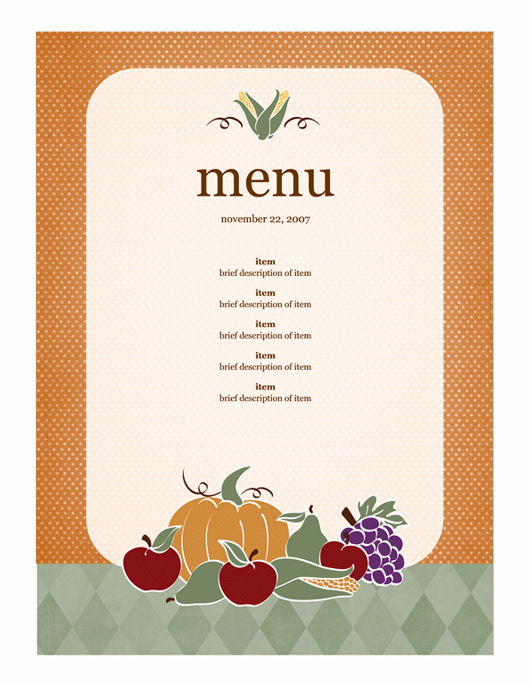Free Thanksgiving Templates for Word Luxury Free Autumn themed Printables or Templates for Microsoft
