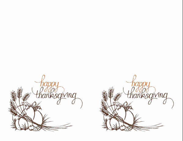 Free Thanksgiving Templates for Word Unique Thanksgiving Invitations 2 Per Page for Avery 3268