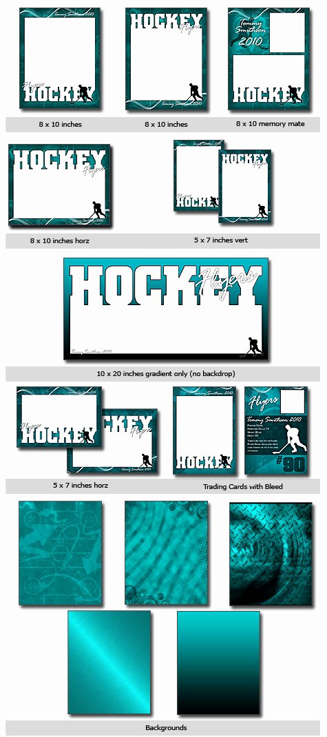 Free Trading Card Template Photoshop Inspirational Sports Hockey Cutouts Vol 11 Shop &amp; Elements Templates