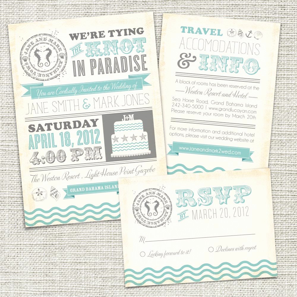 Free Wedding Invitation Printables Inspirational Vintage Beach Wedding Invitation Printable
