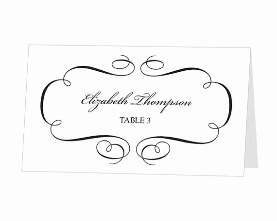Free Wedding Place Cards Templates Inspirational Instant Download Print at Home Place Cards Template