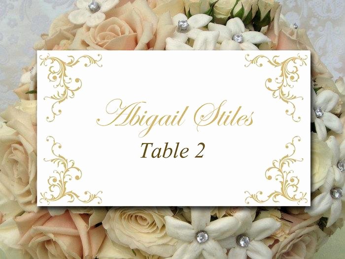 Free Wedding Place Cards Templates New Diy Wedding Place Card Template Printable Escort Card