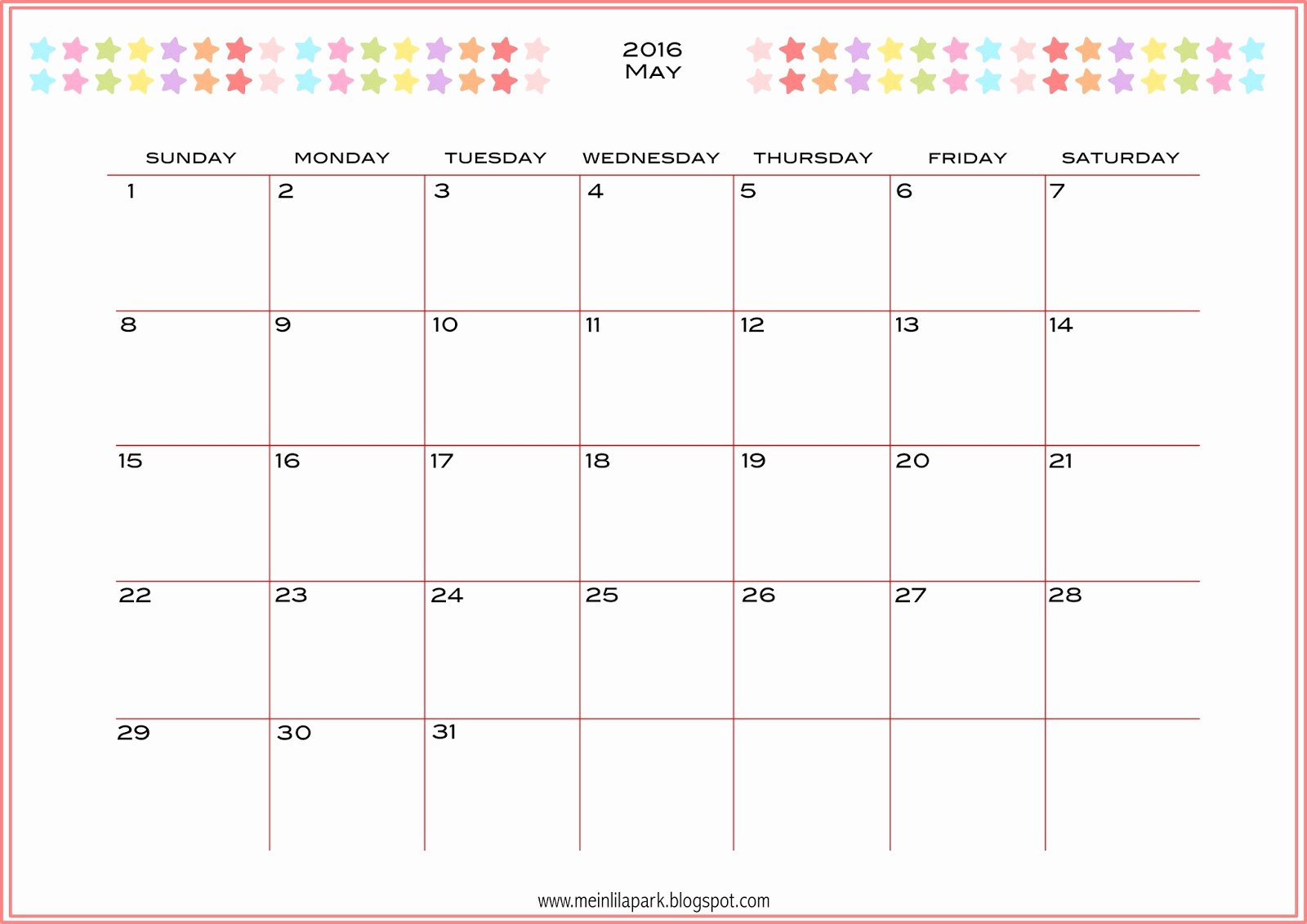 Free Weekly Printable Calendar Beautiful Free Printable 2016 Planner Calendar Monthly Calendar