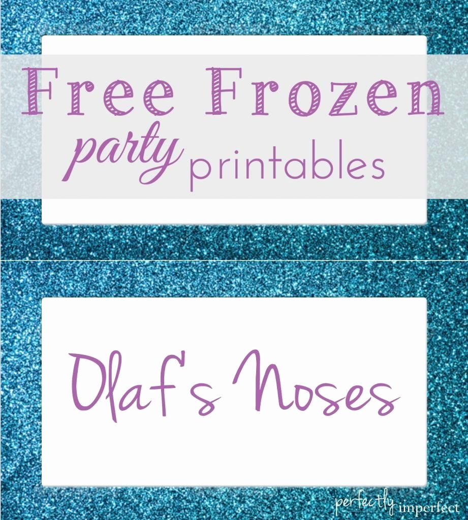 Frozen Birthday Card Printables Luxury Free Frozen Party Menu Card Printables