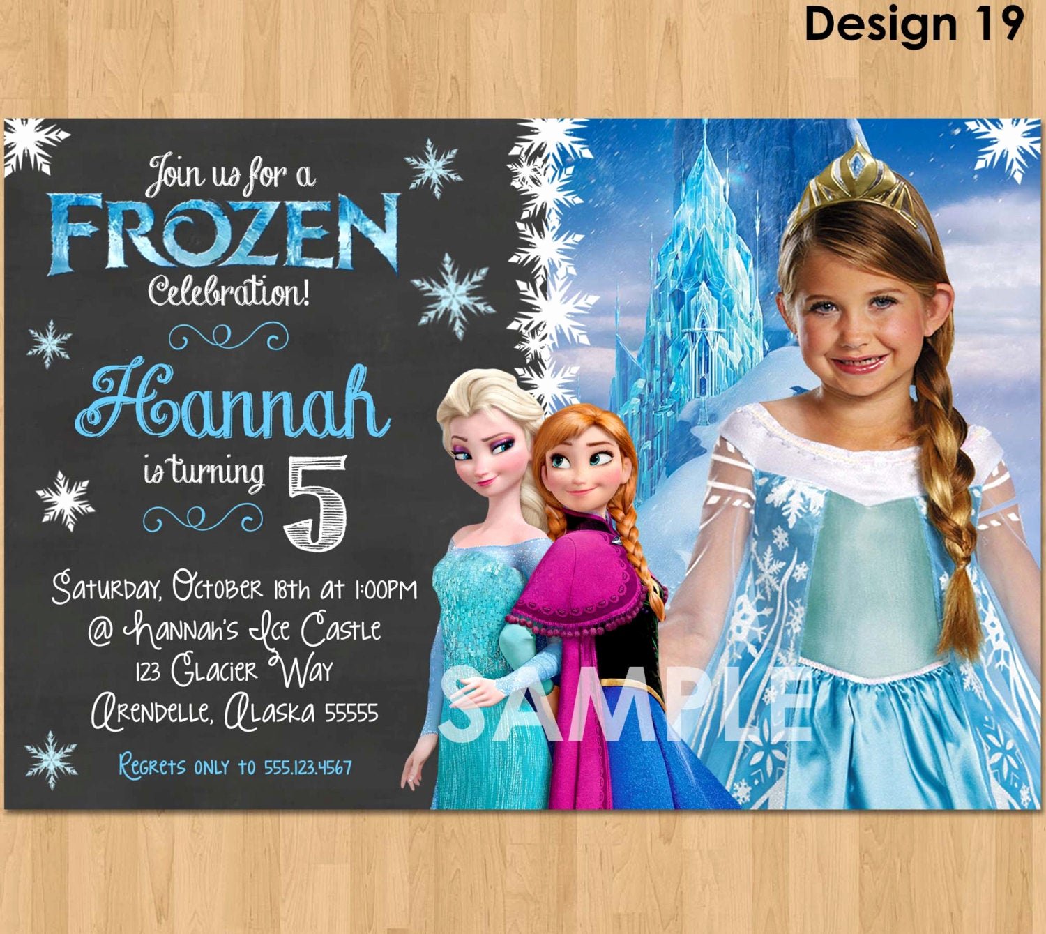 Frozen Birthday Invitation Wording Best Of Frozen Chalkboard Invitation Frozen Invitation