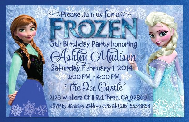 Frozen Birthday Invitation Wording Inspirational Frozen theme Invitations