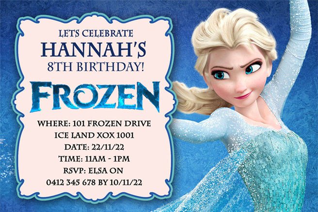 Frozen Birthday Invitation Wording Luxury Frozen Birthday Party Invitations – Free Printable