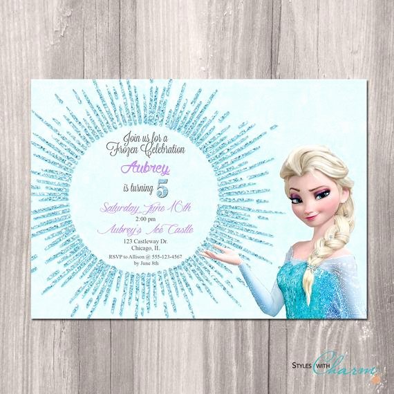 Frozen Birthday Invitation Wording Luxury Items Similar to Frozen Birthday Invitation Frozen