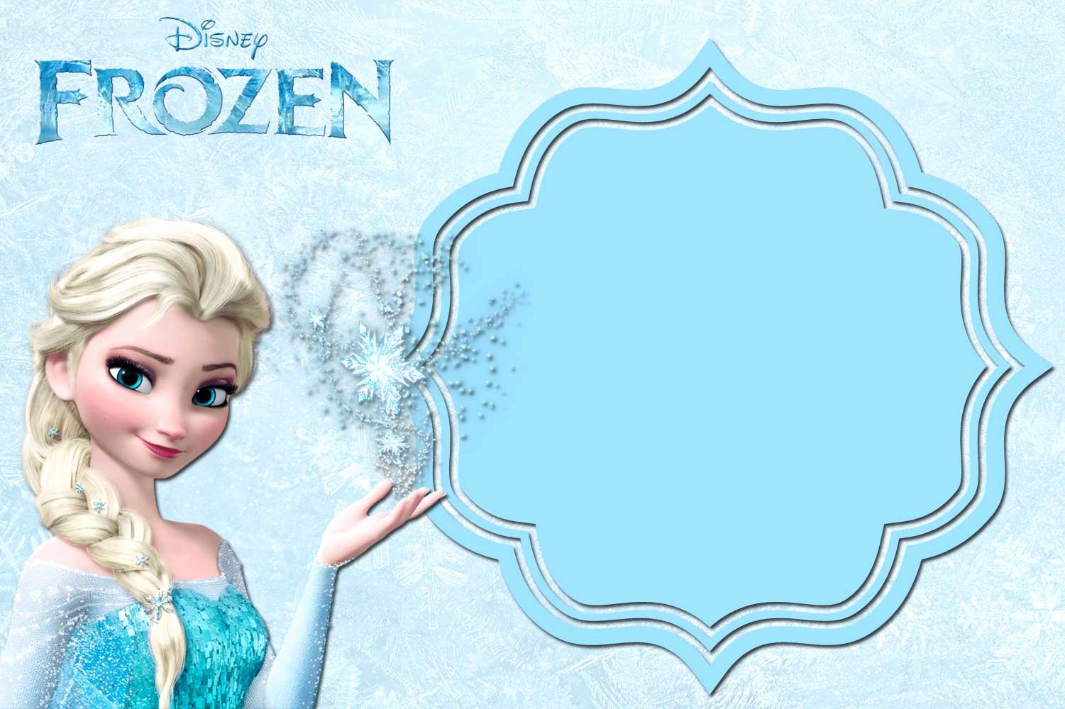 Frozen Birthday Invitations Free Fresh Free Printable Frozen Anna and Elsa Invitation Templates