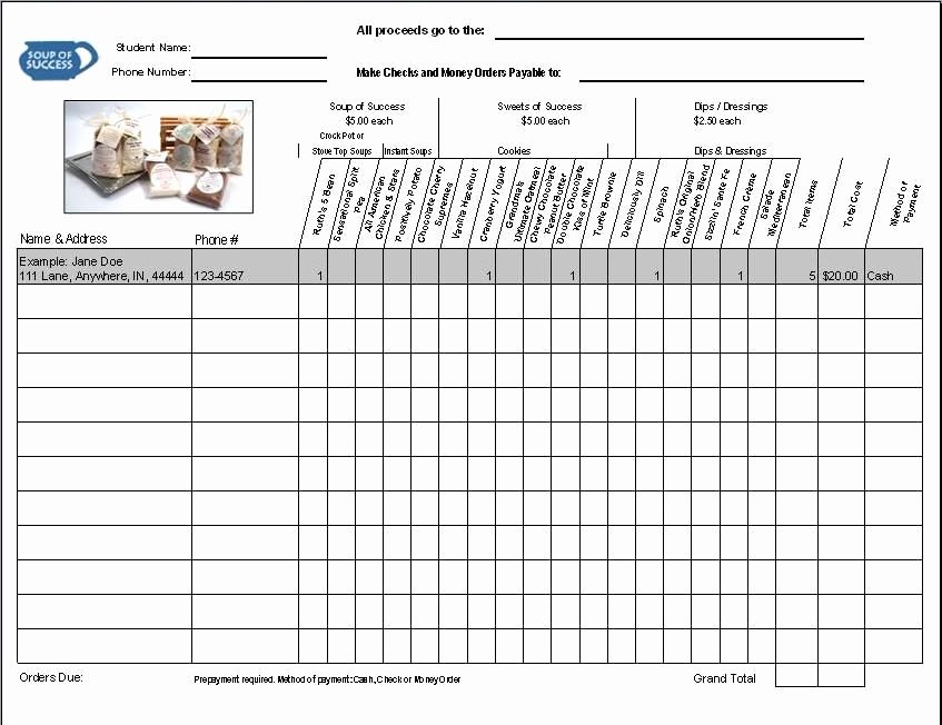 Fundraiser order form Template Word Luxury Fundraiser order form Fundraiser form Ideas