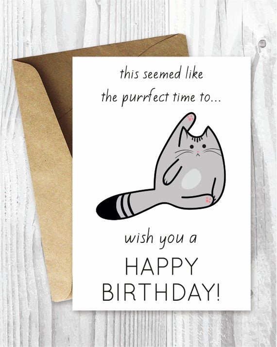 Funny Birthday Cards Printable Beautiful Funny Birthday Cards Printable Birthday Cards Funny Cat
