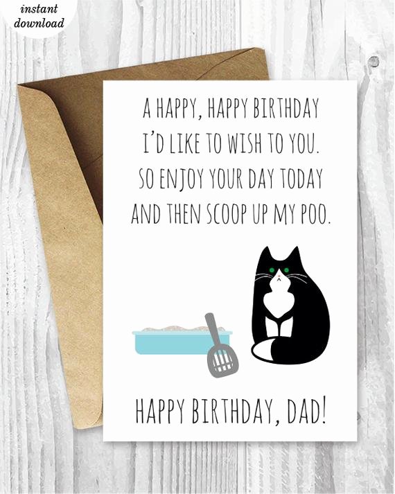 Funny Free Printable Birthday Cards Luxury Printable Funny Birthday Cards Black and White Cat Cards