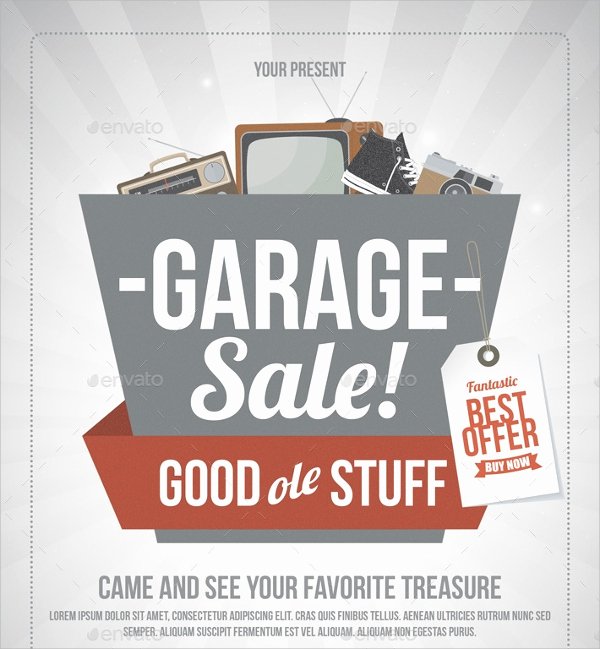 Garage Sale Flyer Template New 27 Yard Sale Flyer Templates Psd Eps format Download