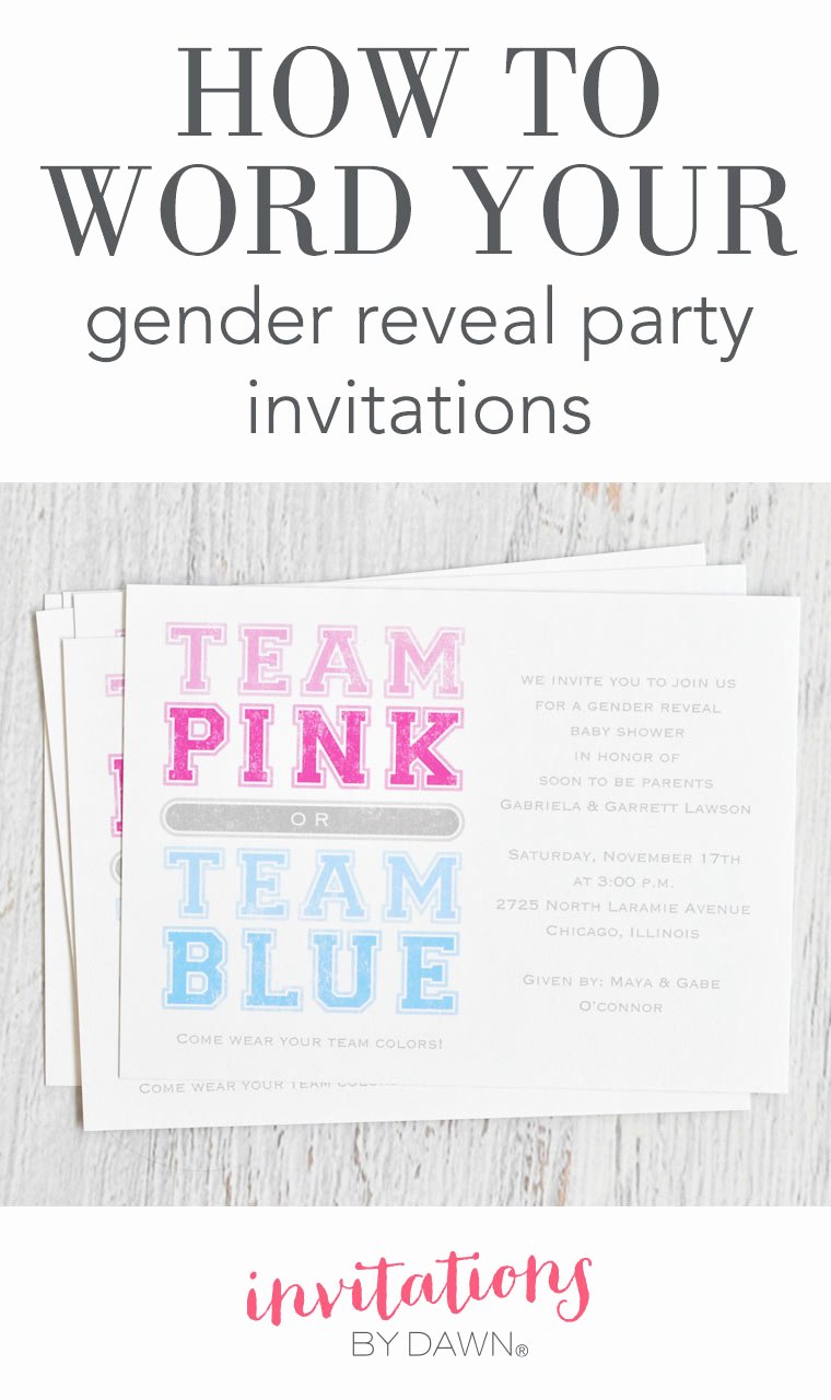 Gender Reveal Invitation Ideas New How to Word Gender Reveal Invitations