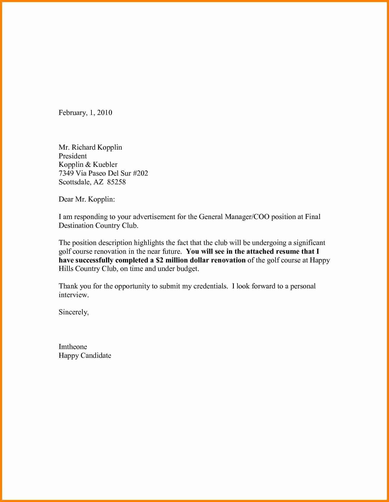 General Cover Letter Examples Awesome 27 General Cover Letter Sample General Cover Letter