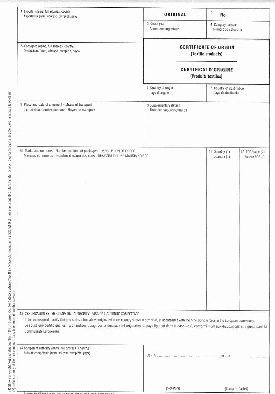Generic Certificate Of origin Template Luxury Certificate origin Template Uk Blank Certificate origin