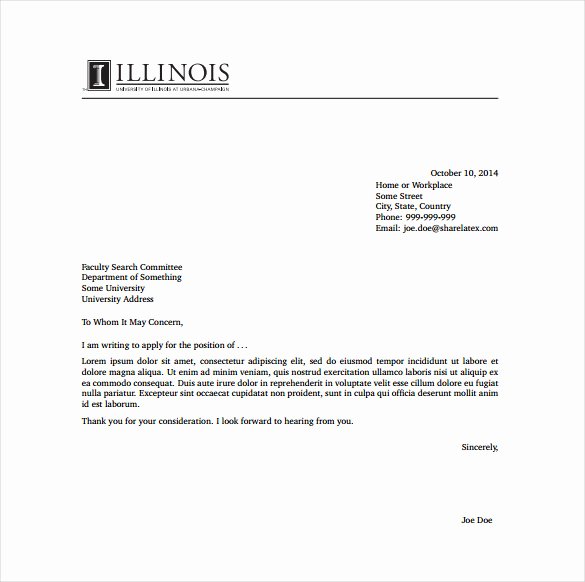 Generic Cover Letter Sample Best Of 15 General Cover Letter Templates Free Sample Example