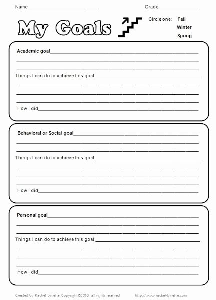 Goal Setting Template Inspirational 11 Effective Goal Setting Templates for You