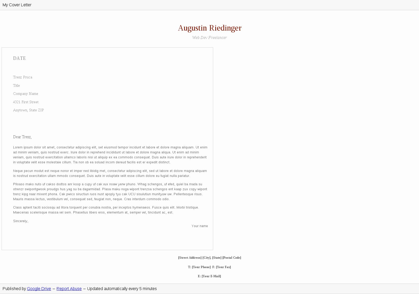 Google Doc Cover Letter Luxury Publish Good Looking Google Docs