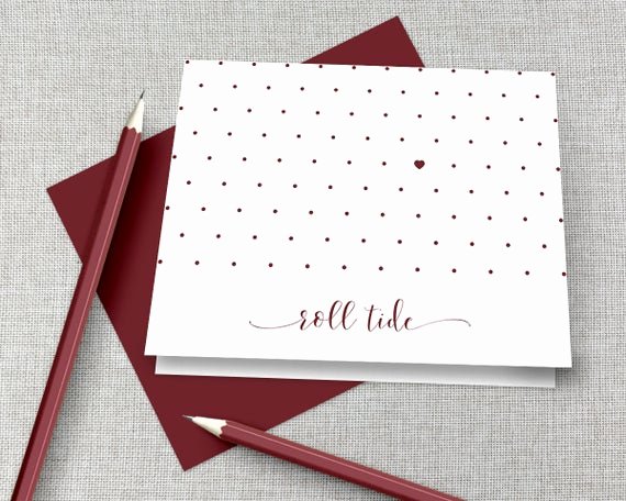 Graduation Present Thank You Note Awesome Alabama Thank You Note Cards Alabama Graduation Gift Roll