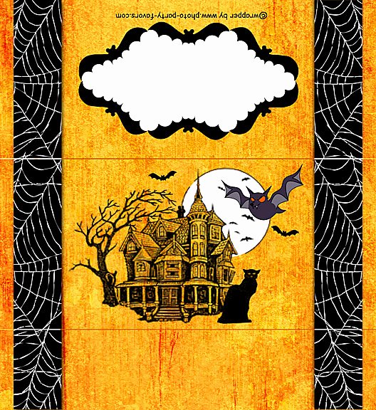 Halloween Candy Bar Wrappers Printables Elegant Free Printable Haunted House Candy Bar Wrapper Halloween