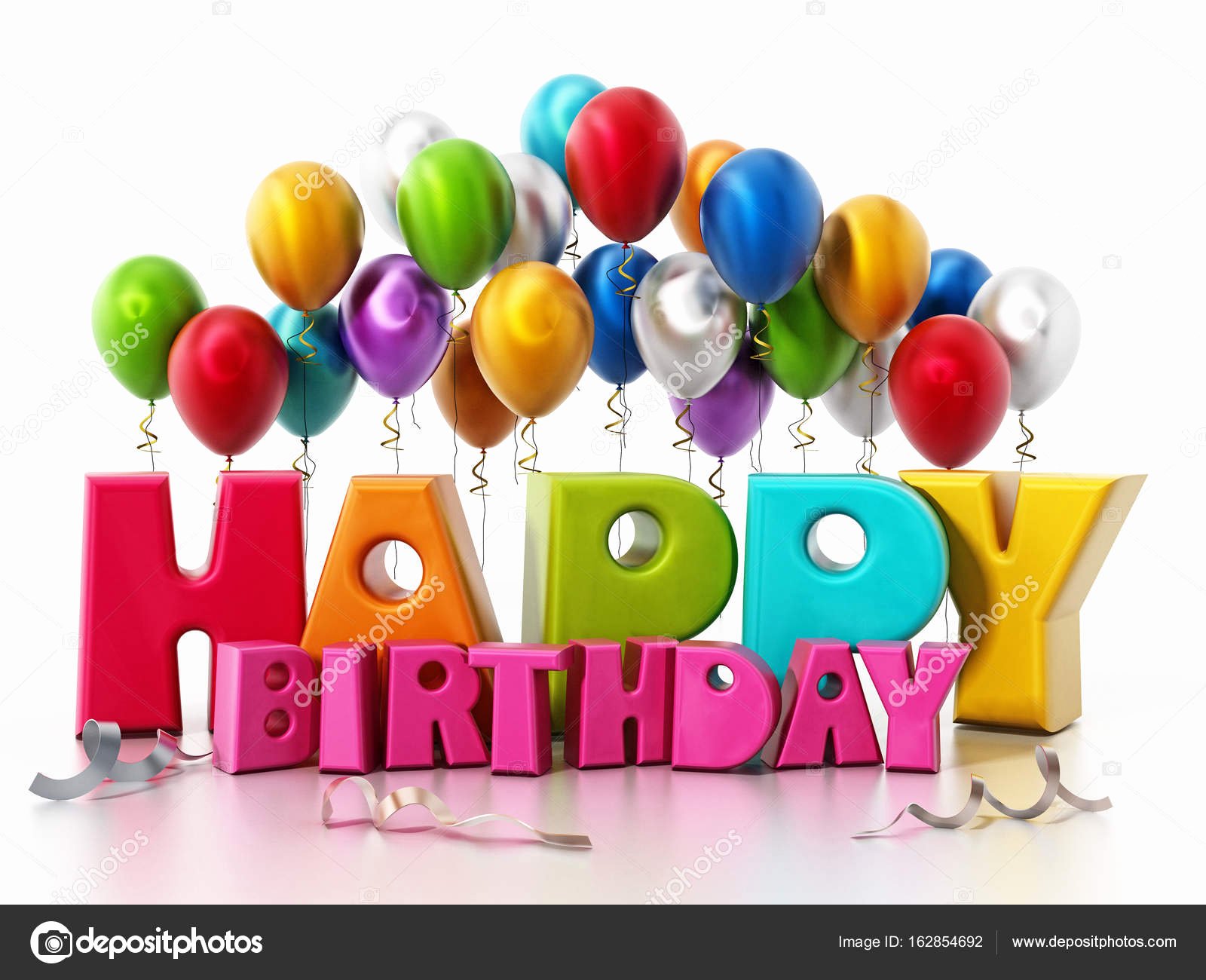 Happy Birthday 3d Images Fresh Happy Birthday Text and Party Balloons 3d Illustration