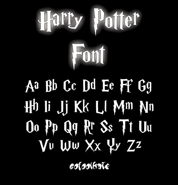 Harry Potter Font Style Luxury Best Harry Potter Fonts