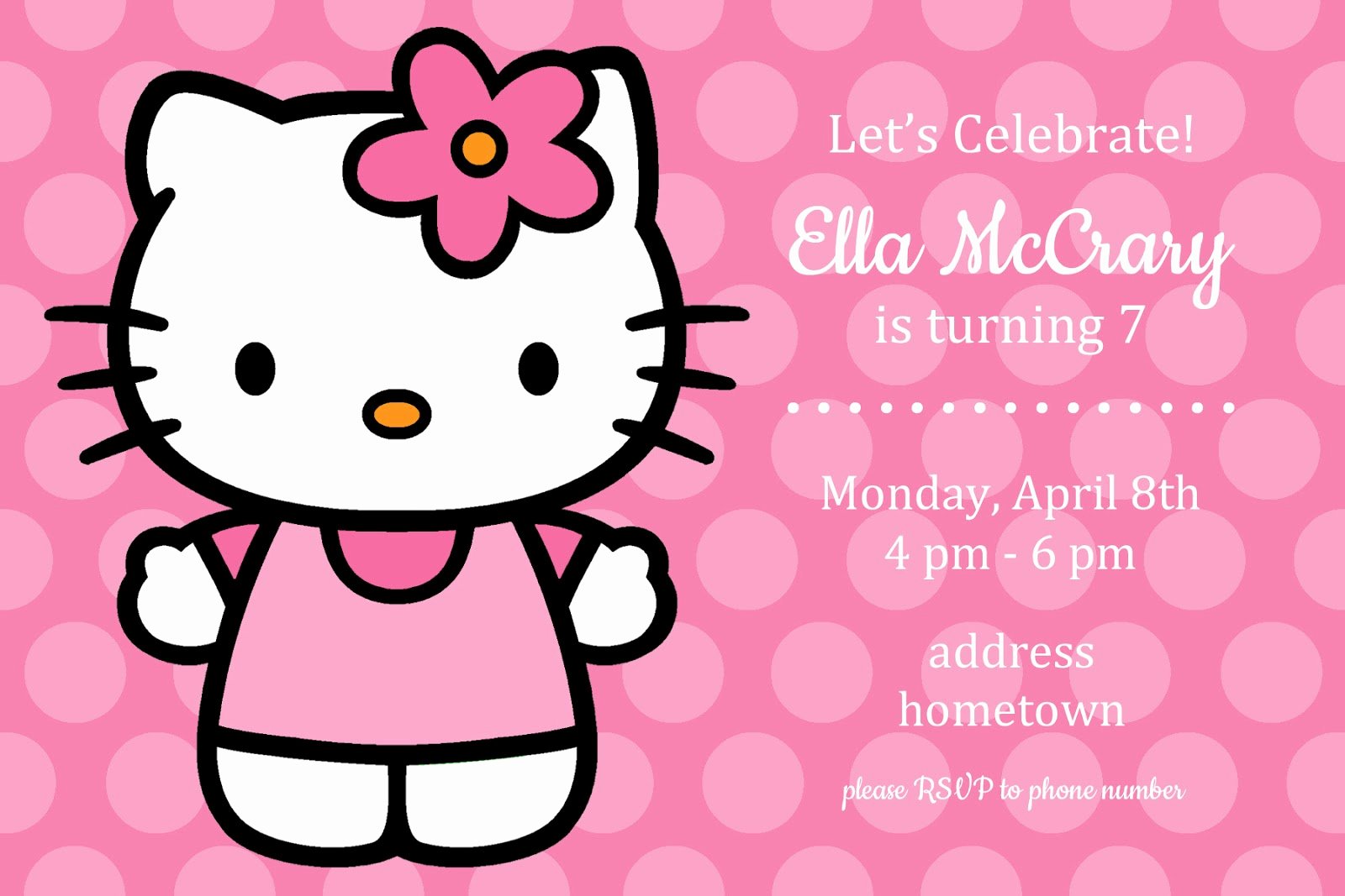 Hello Kitty Birthday Invites Lovely All Things Simple Simple Celebrations Hello Kitty Party