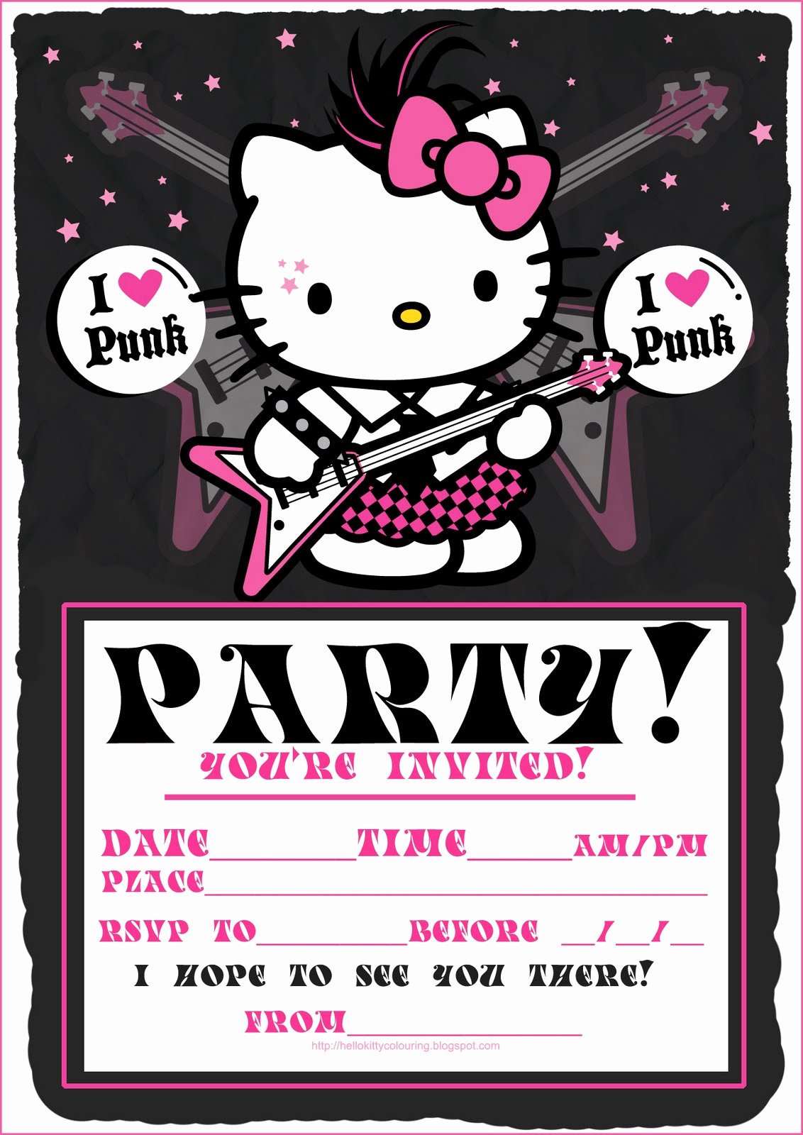 Hello Kitty Printable Invitations Lovely Hello Kitty Coloring Pages