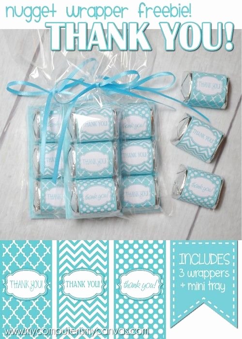 Hershey Miniatures Wrappers Template Free Inspirational Free Printable Thank You Hershey Nug Wrappers Perfect