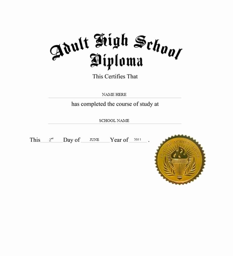 High School Diploma Template Word Lovely 30 Real &amp; Fake Diploma Templates High School College