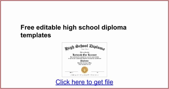 High School Diploma Template Word Unique Free High School Diploma Templates Template 1 Resume