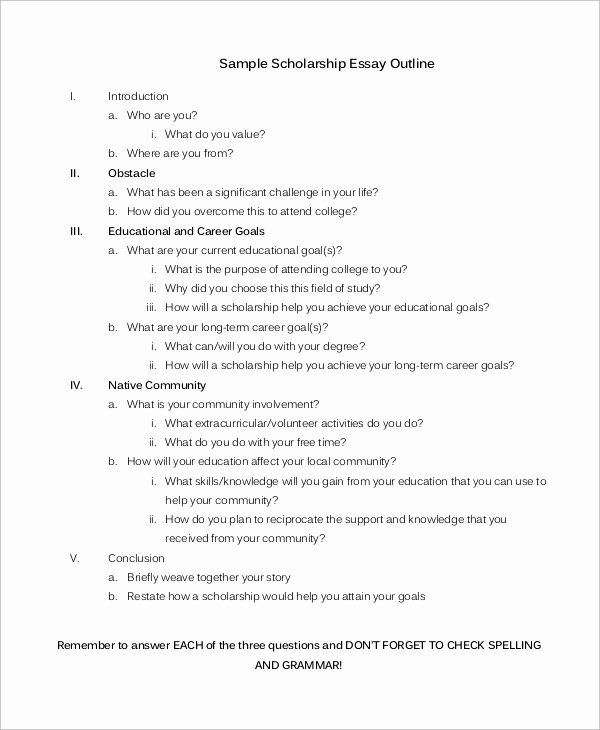 High School Scholarship Essay Examples New Scholarship Essay Example 9 Samples In Word Pdf
