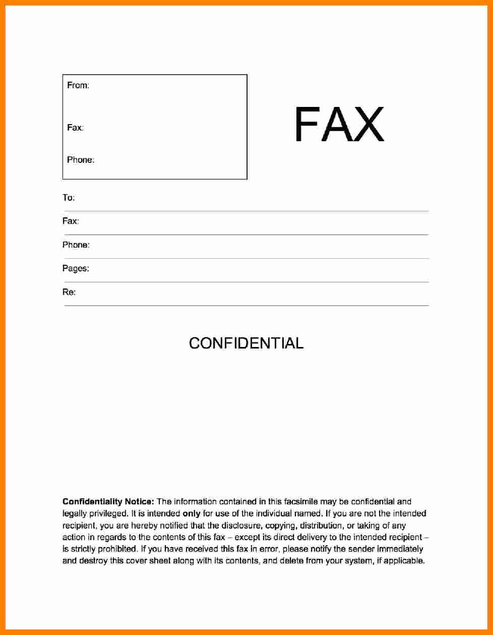 Hipaa Fax Cover Sheet Requirement Elegant 8 Fax Confidentiality Disclaimer