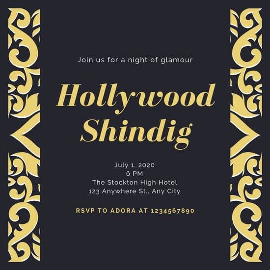 Hollywood Invitation Template Free Awesome Customize 38 Hollywood Invitation Templates Online Canva