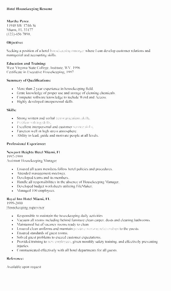 30 Housekeeping Supervisors Duties And Responsibilities Example 