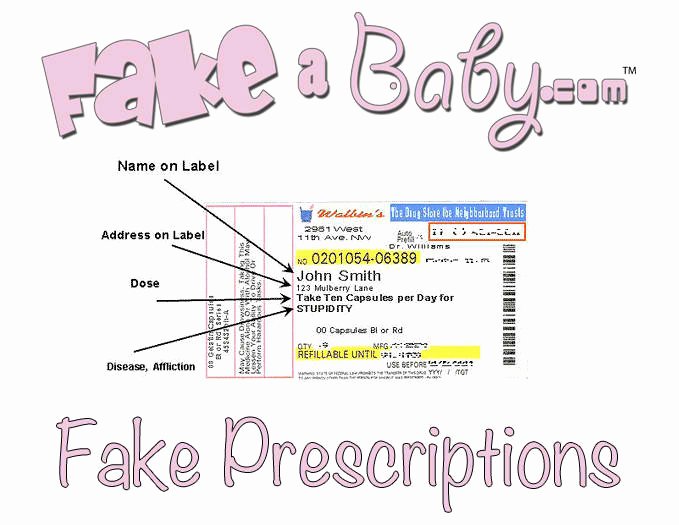 How to Make Fake Prescription Lovely Fake Medicine Prank Fakeababy