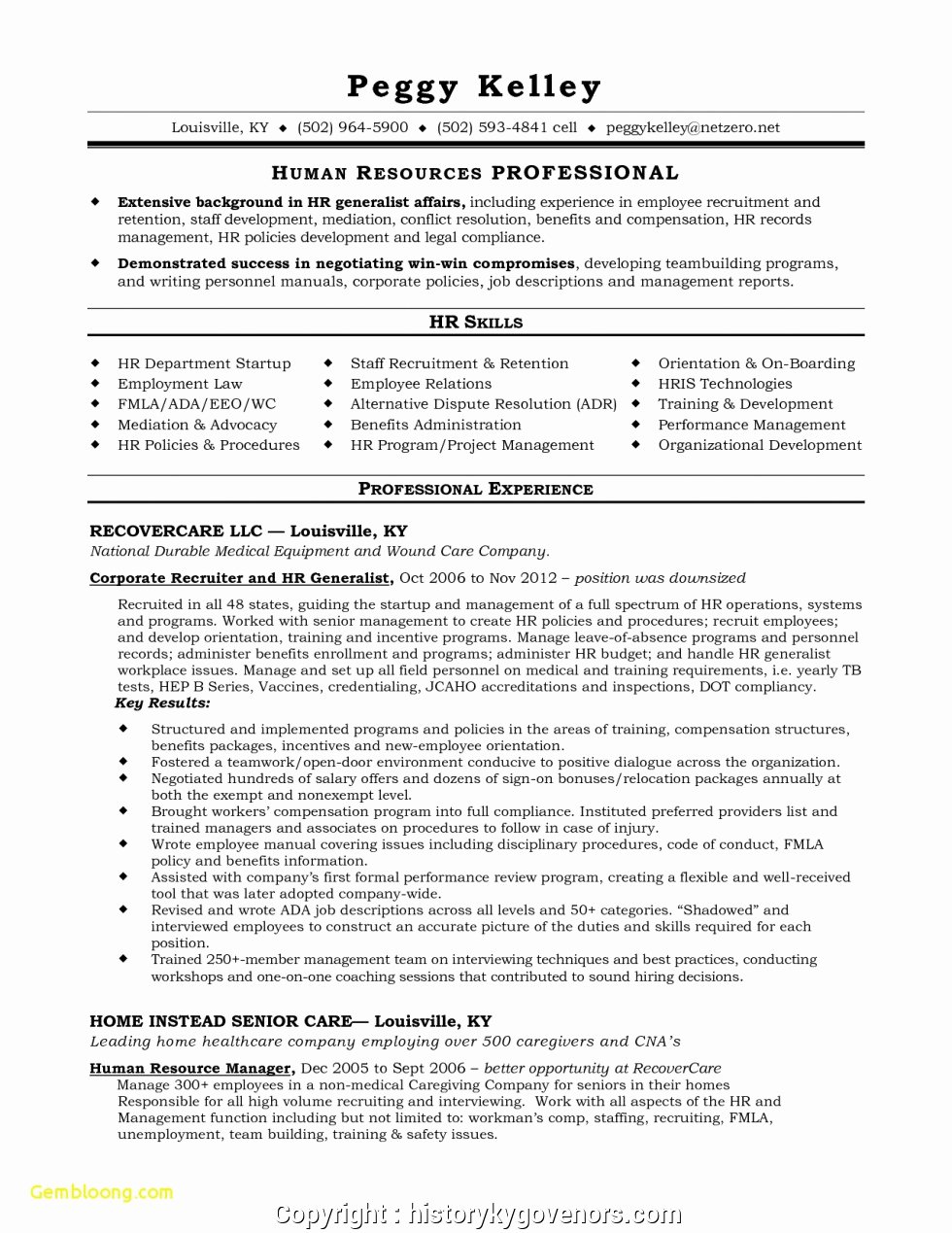 Hr Executive Resume Sample Best Of Executive Human Resources Training Manager Resume Human