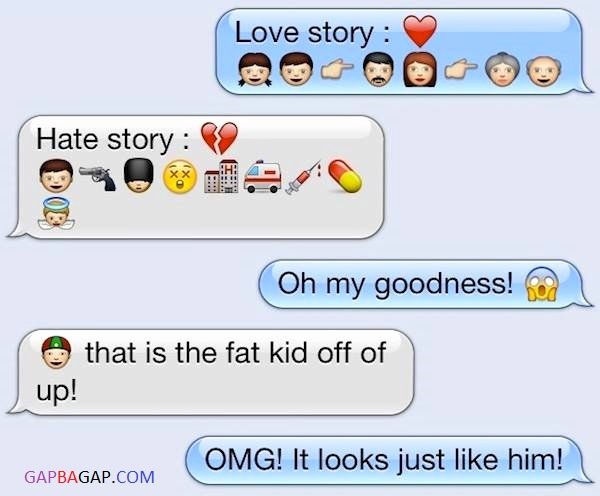 I Love You Emoji Text Beautiful Lol Hilarious Emoji Text Message About Love Vs Hate